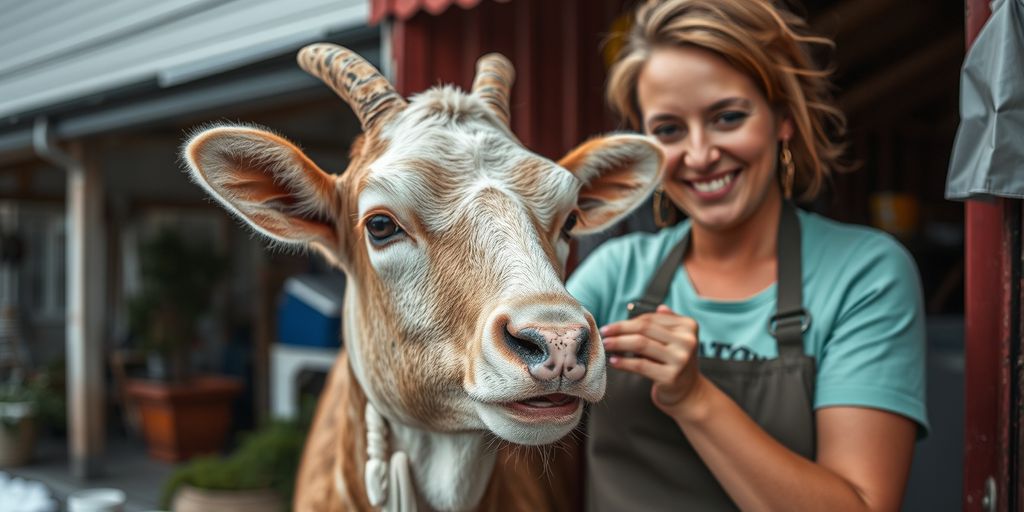 Lege med vaksinesprøyte og smilende pasient