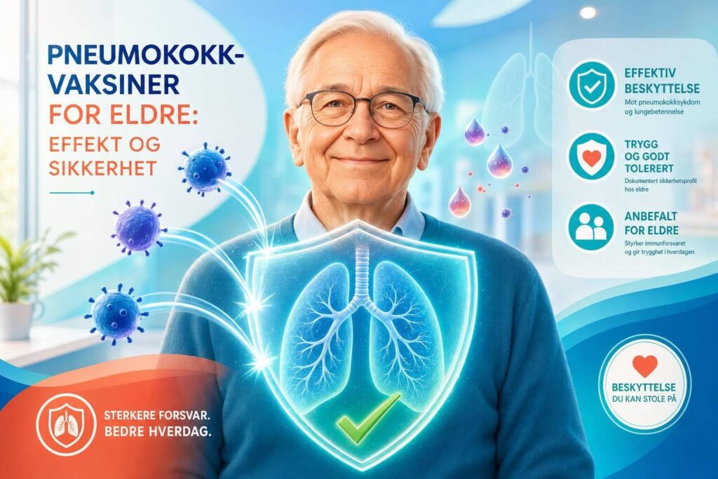 Pneumokokkvaksiner for eldre: Effekt og sikkerhet
